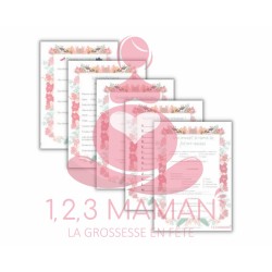 5 jeux babyshower - Fleuri...